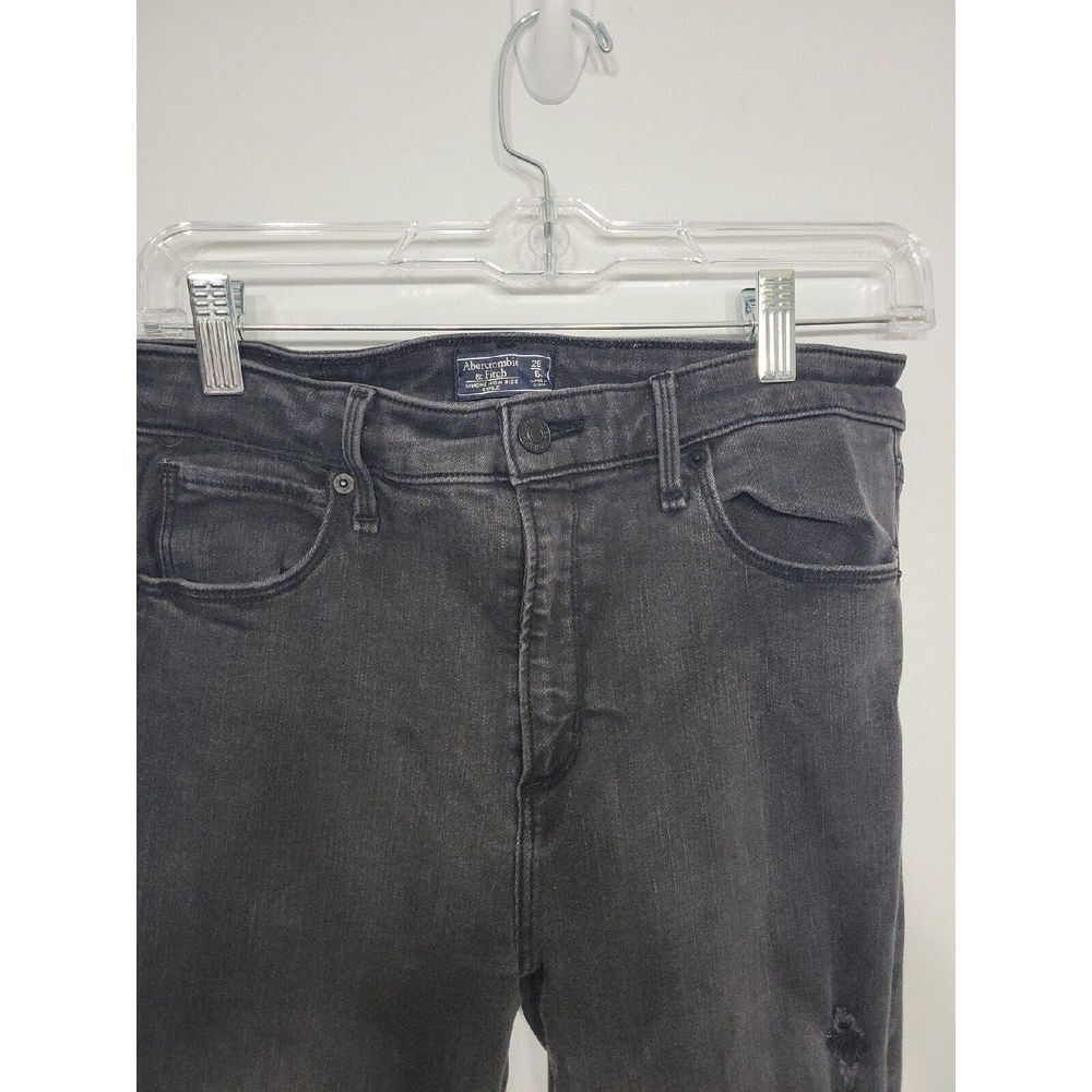 Abercrombie & Fitch Women's Jeans Size 28 Distressed Frayed - Picture 4 of 5
